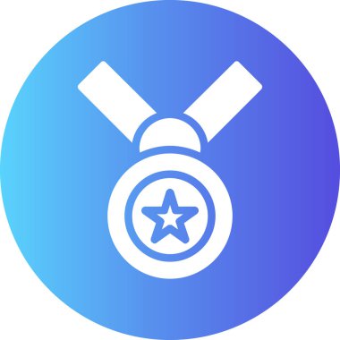 Madalya ikon vektör illüstrasyonu