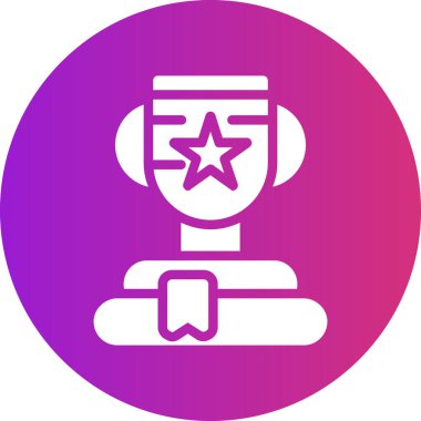 Bir yıldız simgesinin vektör illüstrasyonu