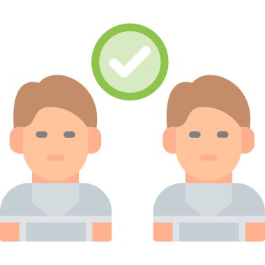 kullanıcı vektörü renk çizgisi simgesi