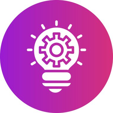 Ampul simgesi, basit illüstrasyon