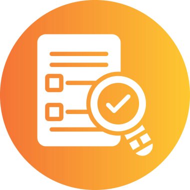 Kontrol listesi. Web simgesi vektör illüstrasyonu