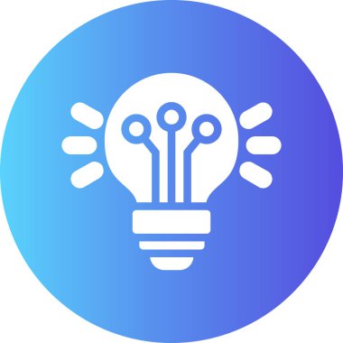 Ampul. Web simgesi basit illüstrasyon