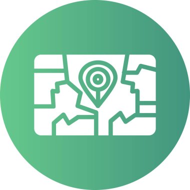 Konum pin vektör simgesi