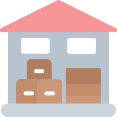 ev inşa simgesi düz stil