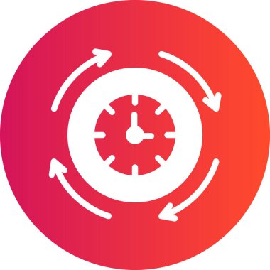 Saat simgesi vektör illüstrasyonu