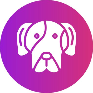 Şirin köpek ikonu. vektör illüstrasyonu