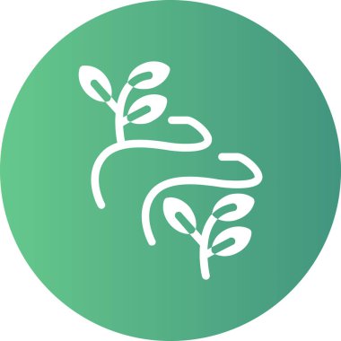 Bir ağaç simgesinin vektör illüstrasyonu