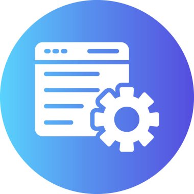 Ayarlama. Web simgesi basit illüstrasyon