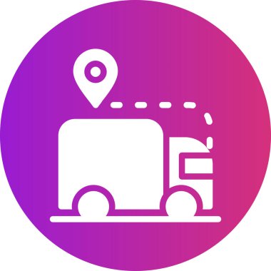 kamyon vektör simgesi modern basit illüstrasyon