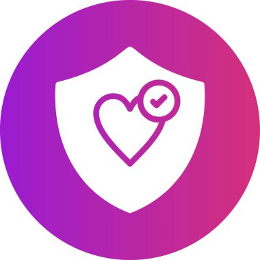 Kalp simgesinin vektör illüstrasyonu