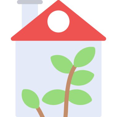 ev bitkisi. Web simgesi basit tasarım