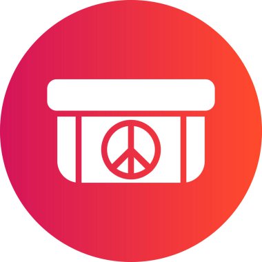 vektör barış düz biçim simgesi