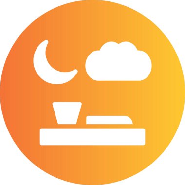 Ay simgesi, vektör illüstrasyonu