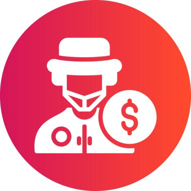 Para için. Web simgesi vektör illüstrasyonu