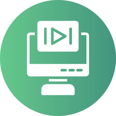 video simgesi. Basit bir çizim. video konsept vektör tasarımı