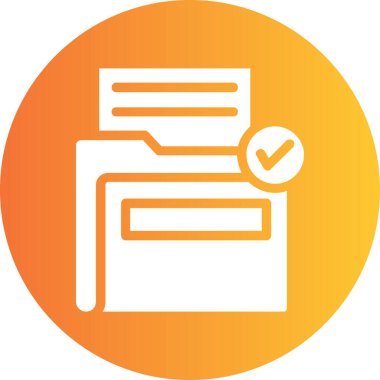 Belge. Web simgesi basit illüstrasyon