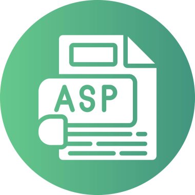 Dosya biçiminin vektör simgesi