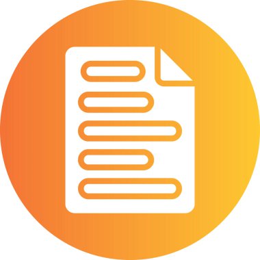 Belge. Web simgesi basit tasarım