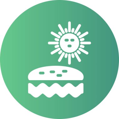 Ekmeğin vektör illüstrasyon simgesi