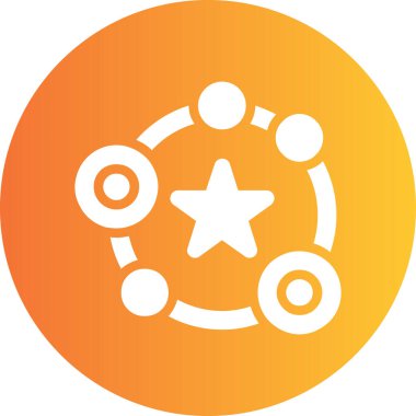 yıldız simgesi vektör illüstrasyonu