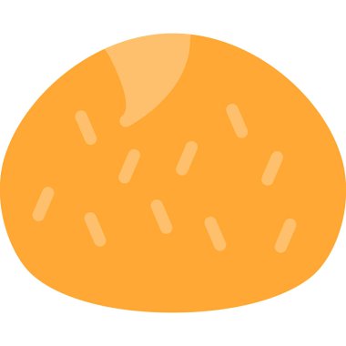 Ekmek. Web simgesi basit illüstrasyon