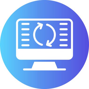 compupc. Web simgesi vektör illüstrasyonu