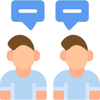 Konuş. Web simgesi basit illüstrasyon