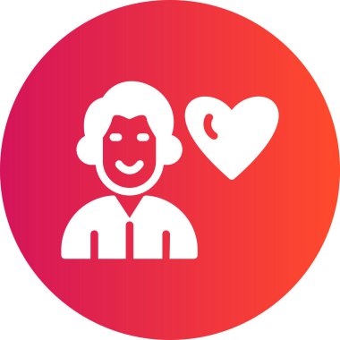 Bir kalp simgesinin vektör illüstrasyonu