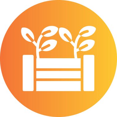 Bir ağaç simgesinin vektör illüstrasyonu