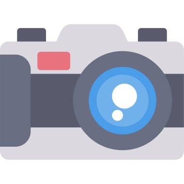 Kamera simgesi, vektör illüstrasyon tasarımı