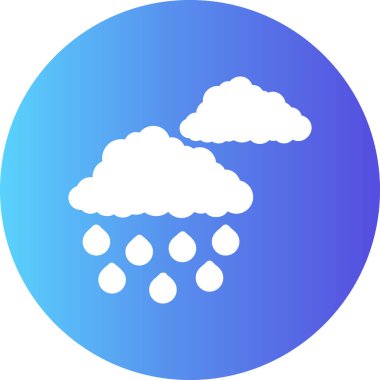 yağmur simgesi, illüstrasyon, beyaz arkaplan üzerindeki vektör