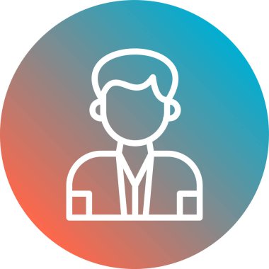 Avatar Adam vektör simgesi