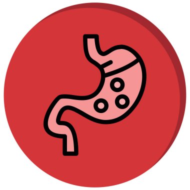 Böbrek organ ikonu. vektör illüstrasyonu