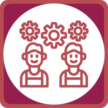 Bir grup insanın vektör çizimi