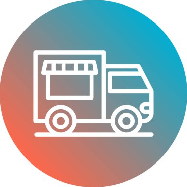 bus vektör simgesi modern basit çember illüstrasyonu 10 birim