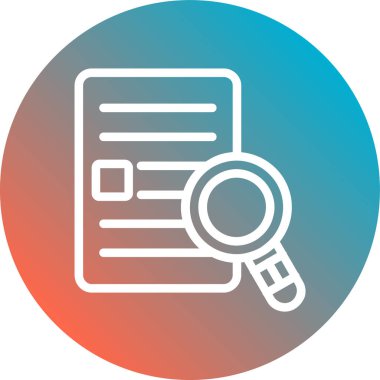 Belge simgesinin vektör illüstrasyonu