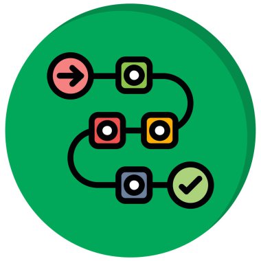 Tek bir düğmenin vektör illüstrasyonu