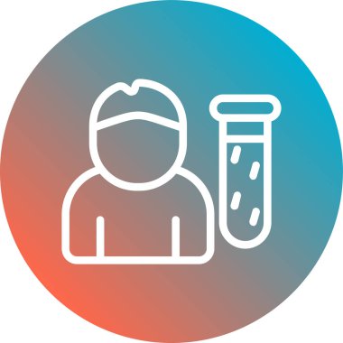 Modern doktor simgesinin vektör çizimi