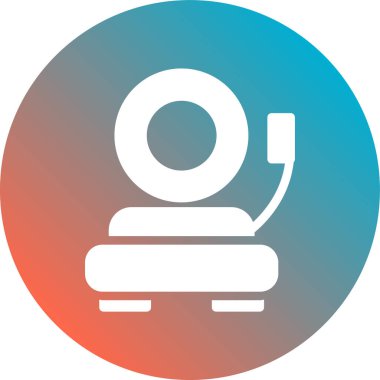 Telefonunuz var. Web simgesi basit illüstrasyon