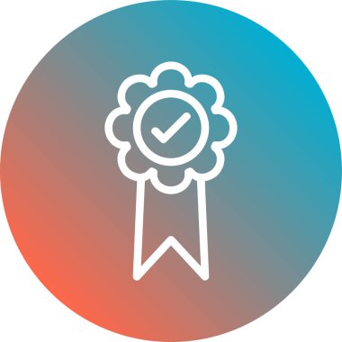 Kolayca oluşturulabilen veya düzenlenebilen rozet vektör simgesi