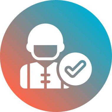 Bir insan simgesinin vektör illüstrasyonu