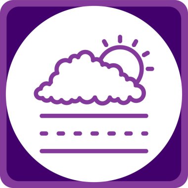 Bulut simgesinin vektör illüstrasyonu