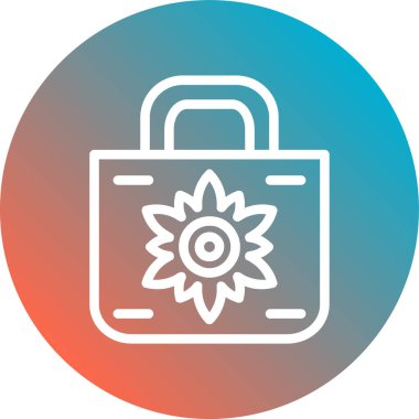 alışveriş poşeti vektör simgesi