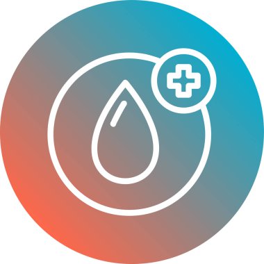 kan damlası vektör simgesi modern illüstrasyon