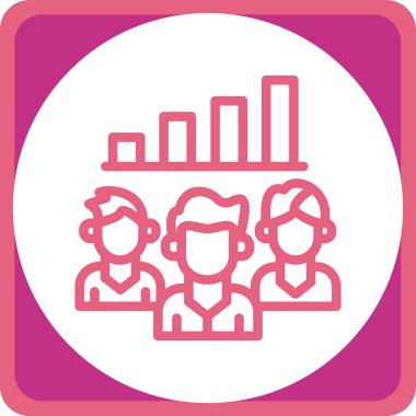 Bir kadın simgesinin vektör illüstrasyonu