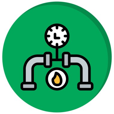 vektör gaz soba simgesi