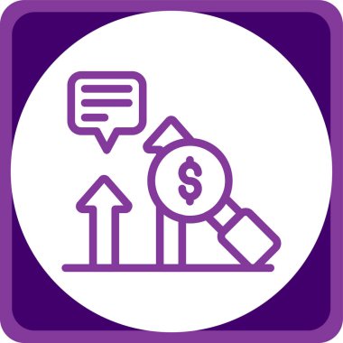 Dolar. Web simgesi basit tasarım