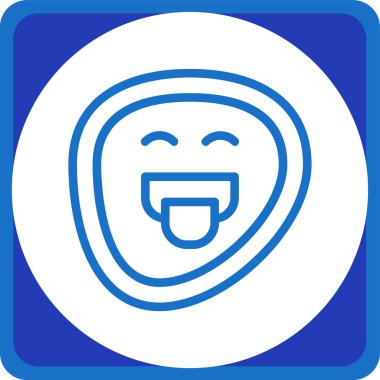 Gülümse ikon vektör illüstrasyonu