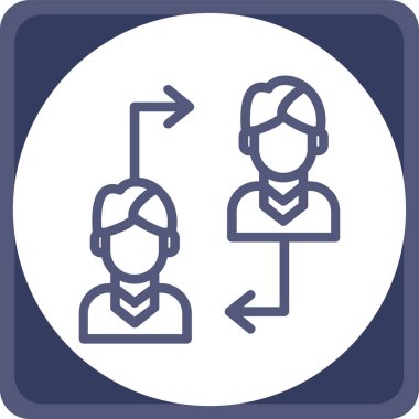 İnsan simgesinin vektör illüstrasyonu