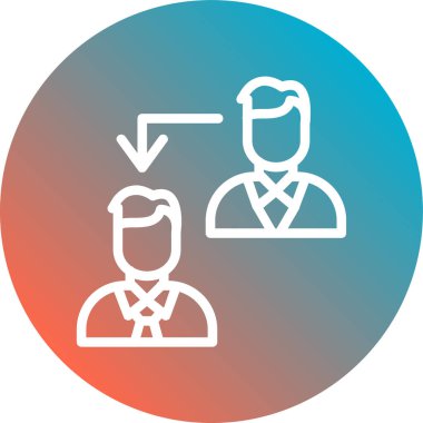 İş simgesinin vektör illüstrasyonu